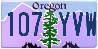 OR license plate 107YVW