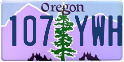 OR license plate 107YWH