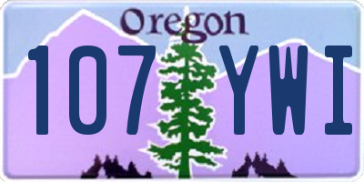 OR license plate 107YWI