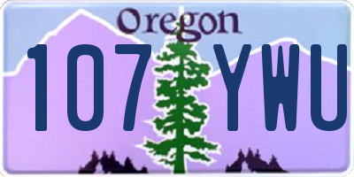 OR license plate 107YWU