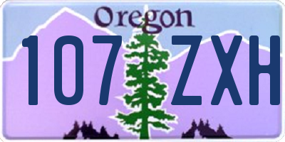 OR license plate 107ZXH