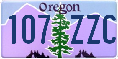 OR license plate 107ZZC
