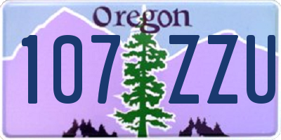 OR license plate 107ZZU