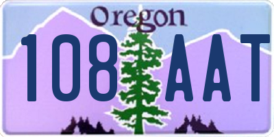 OR license plate 108AAT