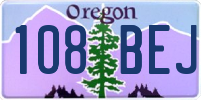 OR license plate 108BEJ