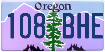 OR license plate 108BHE