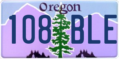 OR license plate 108BLE
