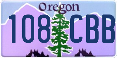 OR license plate 108CBB