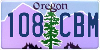 OR license plate 108CBM