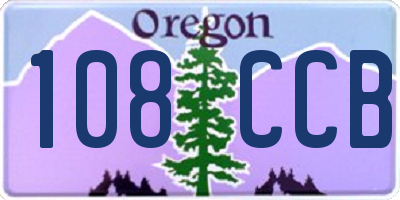 OR license plate 108CCB