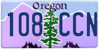 OR license plate 108CCN