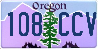 OR license plate 108CCV