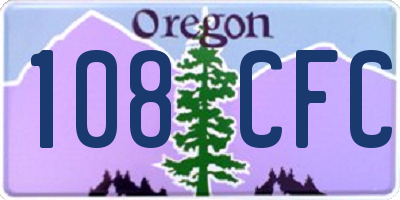 OR license plate 108CFC
