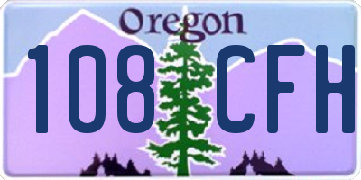 OR license plate 108CFH