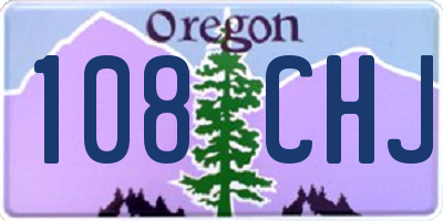 OR license plate 108CHJ