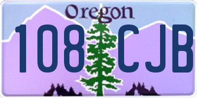 OR license plate 108CJB