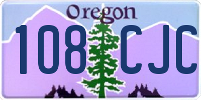 OR license plate 108CJC