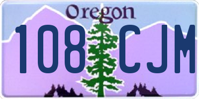 OR license plate 108CJM