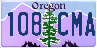 OR license plate 108CMA