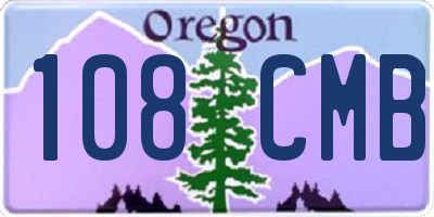 OR license plate 108CMB