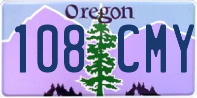 OR license plate 108CMY