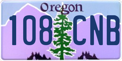 OR license plate 108CNB
