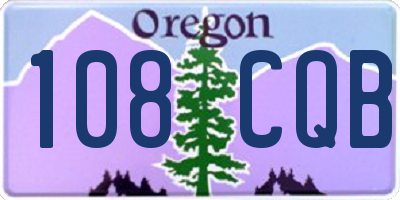 OR license plate 108CQB