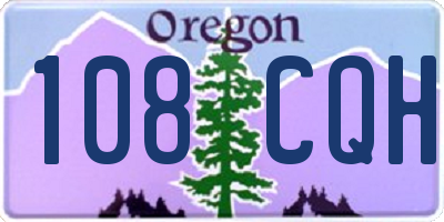 OR license plate 108CQH