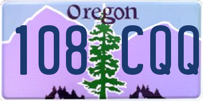 OR license plate 108CQQ