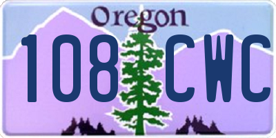 OR license plate 108CWC
