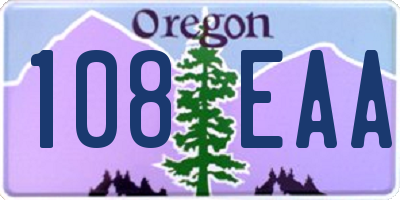 OR license plate 108EAA