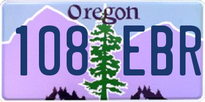 OR license plate 108EBR