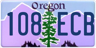 OR license plate 108ECB