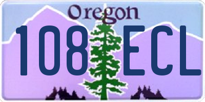 OR license plate 108ECL
