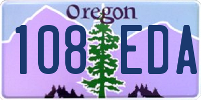 OR license plate 108EDA