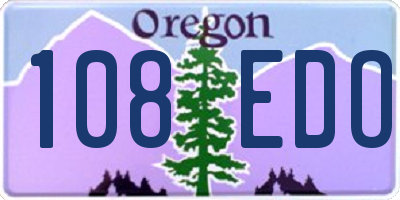 OR license plate 108EDO