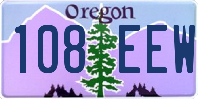 OR license plate 108EEW