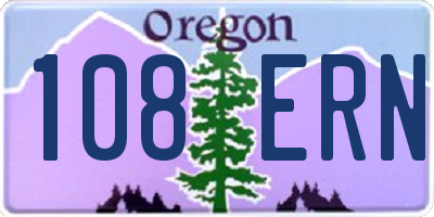 OR license plate 108ERN