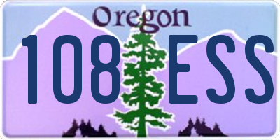 OR license plate 108ESS