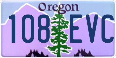 OR license plate 108EVC
