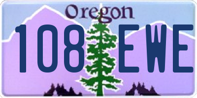 OR license plate 108EWE
