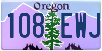 OR license plate 108EWJ