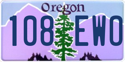 OR license plate 108EWO