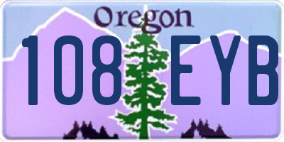 OR license plate 108EYB