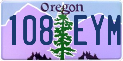 OR license plate 108EYM