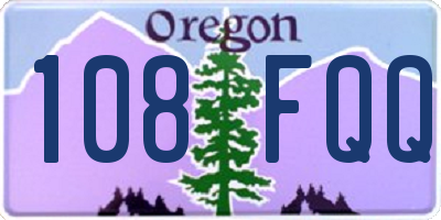 OR license plate 108FQQ
