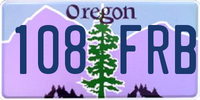 OR license plate 108FRB