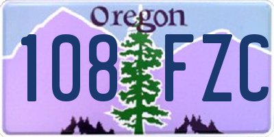 OR license plate 108FZC