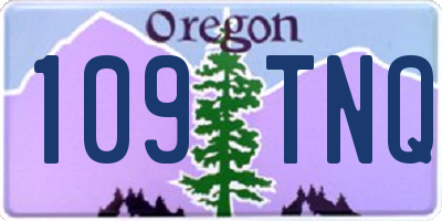 OR license plate 109TNQ