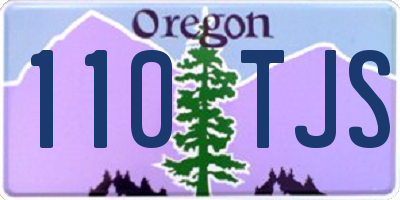 OR license plate 110TJS